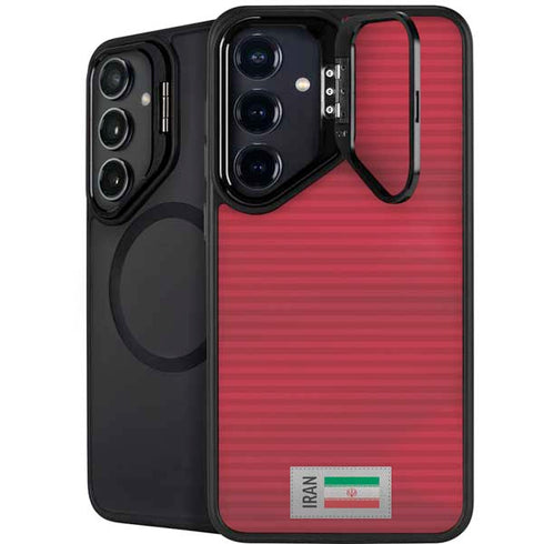 Iran Soccer Flag Galaxy S24 FE Kickstand Case